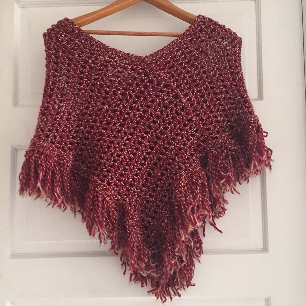 Poncho with holes